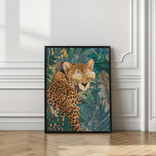 Canvas Art Print Rockstar cheetah in the jungle