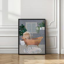 Canvas Art Print Leo Lion in Copper Bath