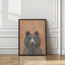 Canvas Art Print Cool Bear Portrait