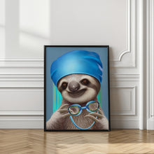 Canvas Art Print SLOTH WITH GOGGLES