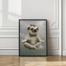 Canvas Art Print sloth meditating