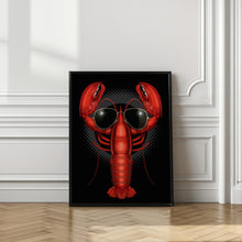 Canvas Art Print cool lobster