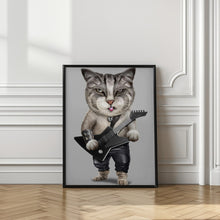 Canvas Art Print heavy metal cat