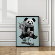 Canvas Art Print best friends go riding