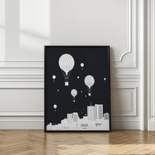 Art Prints of Balloons and the city