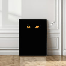 Art Prints of Halloween cat eyes