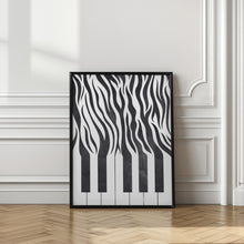 Art Prints of Zebra Piano Black and White