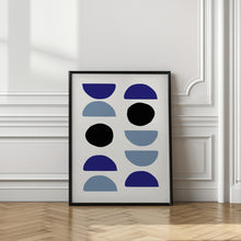 Art Prints of Blue Shapes 2