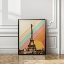 Art Prints of Eiffel Tower Rainbow