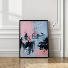 Art Prints of Pink and Grey Abstract 2