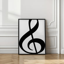 Art Prints of Big treble clef 1