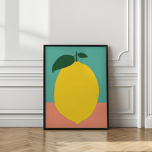 Art Prints of Lemon With Two Leaves