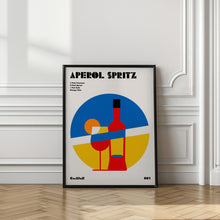 Art Prints of Aperol Spritz Cocktail Bauhaus Art Print