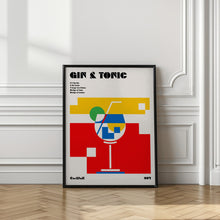 Art Prints of Gin &amp; Tonic Bauhaus Cocktail