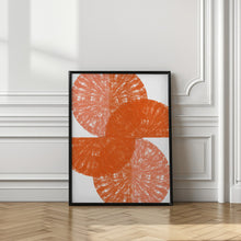 Art Prints of Orange Circle Fans 1