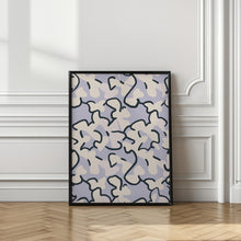 Art Prints of Pastel purple flower pattern