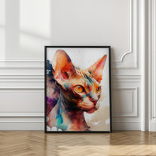 Art Prints of Cat watercolor painting animal