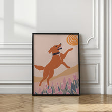 Art Prints of Frisbee Dog