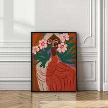 Art Prints of Shy Flower Girl