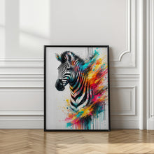 Art Prints of Colorful Zebra