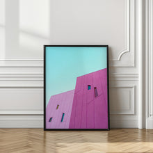 Art Prints of Saguaro Hotel Pink Building Walls