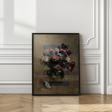 Art Prints of Bouquet of Vintage Oil Painting Flowers, Collage