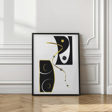 Art Prints of Black &amp; White Abstract No. 2 | gold