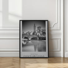 Art Prints of In focus: VERONA Ponte Pietra, Torre di Alberto &amp; Santa Anastasia