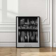 Art Prints of In focus: BOSTON Evening Skyline of North End