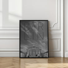 Art Prints of BERLIN Brandenburg Gate | Text &amp; Skyline