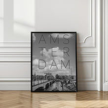 Art Prints of AMSTERDAM Magere Brug | Text &amp; Skyline