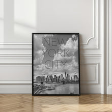 Art Prints of NYC Lower Manhattan &amp; Brooklyn Bridge | Text &amp; Skyline