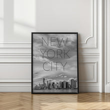 Art Prints of NYC Lower Manhattan &amp; Hudson River | Text &amp; Skyline