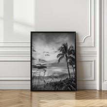 Art Prints of BONITA BEACH Evening mood | monochrome