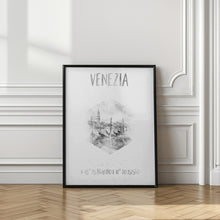 Art Prints of Coordinates VENICE Grand Canal | monochrome watercolor