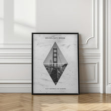 Art Prints of Coordinates SAN FRANCISCO Golden Gate Bridge