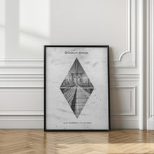 Art Prints of Coordinates NEW YORK CITY Brooklyn Bridge