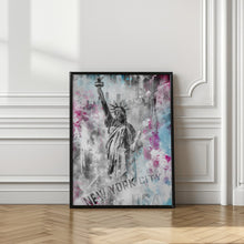 Art Prints of POP ART Statue of Liberty - Splashes