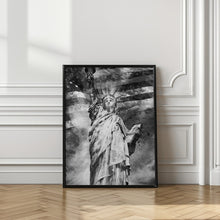 Art Prints of Modern Art STATUE OF LIBERTY | monochrome