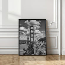 Art Prints of SAN FRANCISCO Golden Gate Bridge - monochrome