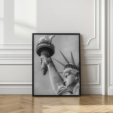 Art Prints of NEW YORK CITY Monochrome Statue of Liberty