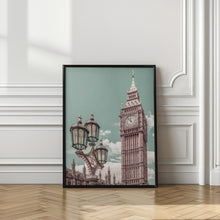 Art Prints of LONDON Elizabeth Tower | urban vintage style