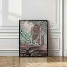 Art Prints of LONDON Tower Bridge in Detail | urban vintage style