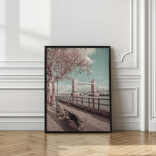 Art Prints of LONDON Thames Riverside &amp; Tower Bridge | urban vintage style