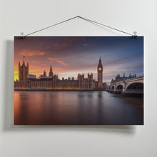 Art Prints of London Palace of Westminster Sunset