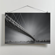 Art Prints of Bridge Profile Series @ Sumida River, Tokyo, Japan | No.0 | Rainbow Bridge Mk.I, 1993