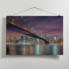 Art Prints of Brooklyn Bridge at Night