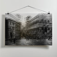 Art Prints of Walking in the Square