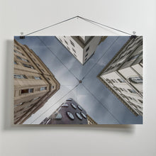 Art Prints of Where streets meet the sky