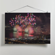 Art Prints of Lake Biwa fireworks